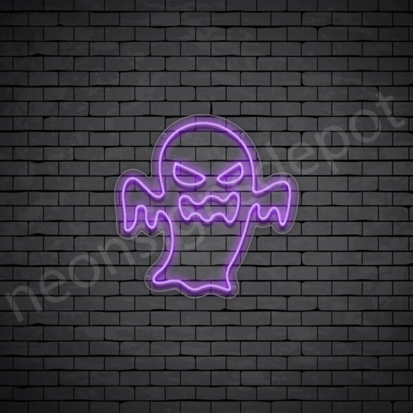 Monster-Ghost-Neon-Sign-20x20-WS-C-PURPLE Monster-Ghost-Neon-Sign-20x20-WS-C-PURPLE