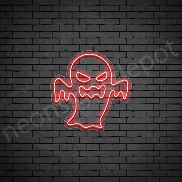 Monster-Ghost-Neon-Sign-20x20-WS-C-RED Monster-Ghost-Neon-Sign-20x20-WS-C-RED