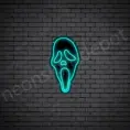 Scream-Neon-Sign-13x24-WS-B-BRIGHT-BLUE