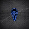 Scream-Neon-Sign-13x24-WS-B-DARK-BLUE