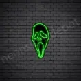 Scream-Neon-Sign-13x24-WS-B-GREEN
