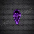 Scream-Neon-Sign-13x24-WS-B-PURPLE