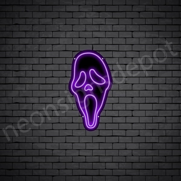 Scream-Neon-Sign-13x24-WS-B-PURPLE Scream-Neon-Sign-13x24-WS-B-PURPLE
