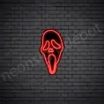 Scream-Neon-Sign-13x24-WS-B-RED