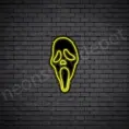 Scream-Neon-Sign-13x24-WS-B-YELLOW