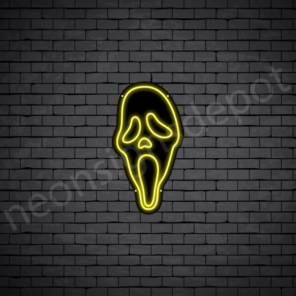 Scream-Neon-Sign-13x24-WS-B-YELLOW Scream-Neon-Sign-13x24-WS-B-YELLOW