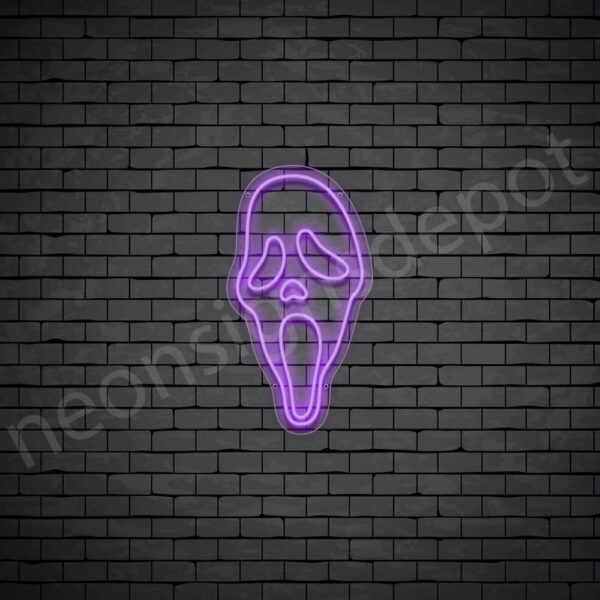 Scream-Neon-Sign-13x24-WS-C-PURPLE Scream-Neon-Sign-13x24-WS-C-PURPLE