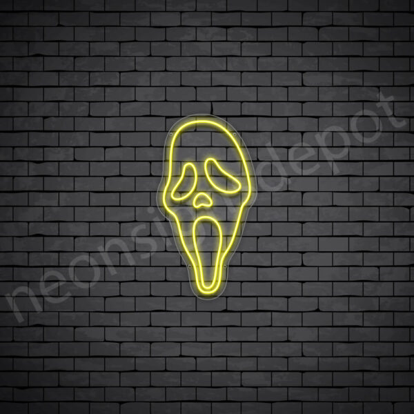 Scream-Neon-Sign-13x24-WS-C-YELLOW Scream-Neon-Sign-13x24-WS-C-YELLOW