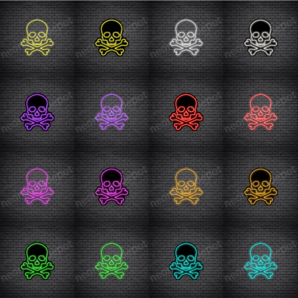 Skull Bone Neon Sign Skull Bone Neon Sign