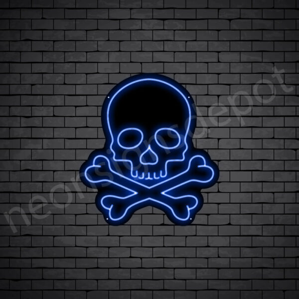 Skull-Bone-Neon-Sign-22x24-WS-B-DARK-BLUE Skull-Bone-Neon-Sign-22x24-WS-B-DARK-BLUE