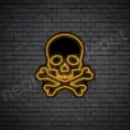 Skull-Bone-Neon-Sign-22x24-WS-B-ORANGE
