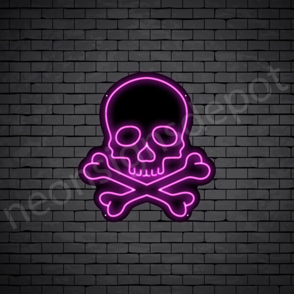Skull-Bone-Neon-Sign-22x24-WS-B-PINK Skull-Bone-Neon-Sign-22x24-WS-B-PINK