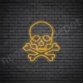Skull-Bone-Neon-Sign-22x24-WS-C-ORANGE