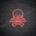 Skull-Bone-Neon-Sign-22x24-WS-C-RED