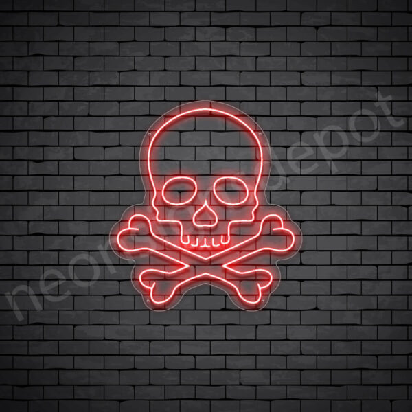 Skull-Bone-Neon-Sign-22x24-WS-C-RED Skull-Bone-Neon-Sign-22x24-WS-C-RED