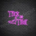 Pink Trick Or Treat Bat Neon Sign