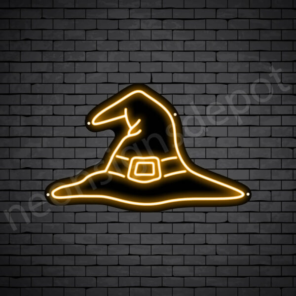 Witch-Hat-Neon-Sign-24x15-WS-B-ORANGE Witch-Hat-Neon-Sign-24x15-WS-B-ORANGE