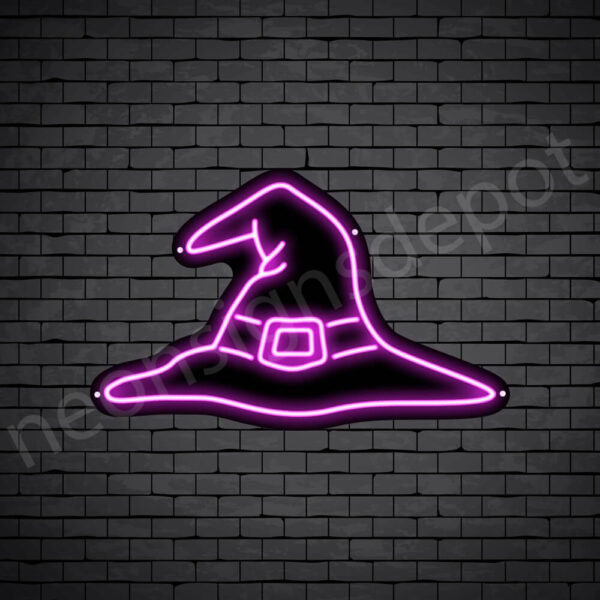 Witch-Hat-Neon-Sign-24x15-WS-B-PINK Witch-Hat-Neon-Sign-24x15-WS-B-PINK
