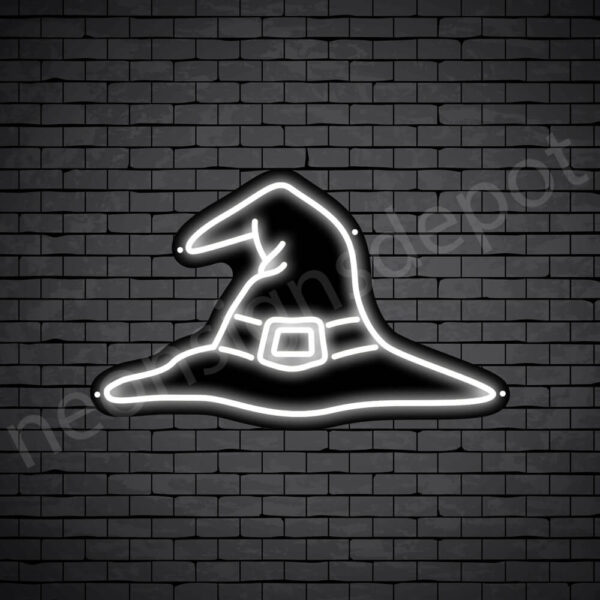 Witch-Hat-Neon-Sign-24x15-WS-B-WHITE Witch-Hat-Neon-Sign-24x15-WS-B-WHITE