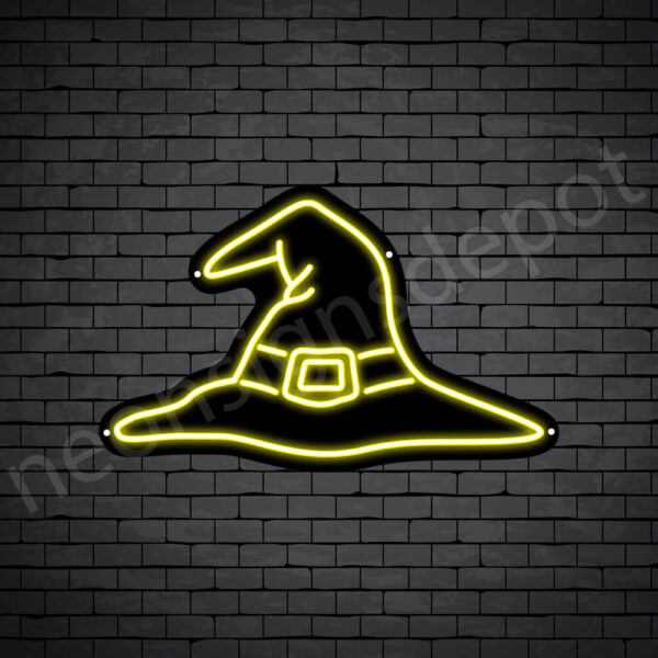 Witch-Hat-Neon-Sign-24x15-WS-B-YELLOW Witch-Hat-Neon-Sign-24x15-WS-B-YELLOW