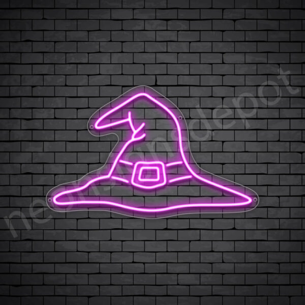 Witch-Hat-Neon-Sign-24x15-WS-C-PINK Witch-Hat-Neon-Sign-24x15-WS-C-PINK
