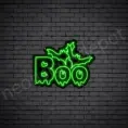 Green Boo Neon Sign