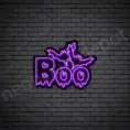 Purple Boo Neon Sign