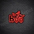 Red Boo Neon Sign