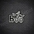White Boo Neon Sign
