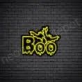 Yellow Boo Neon Sign