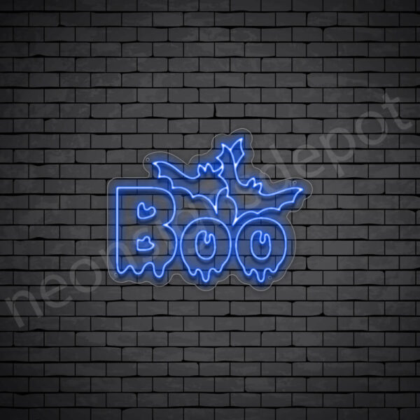 Boo-Neon-Sign-24x19-WS-C-DARK-BLUE Blue Boo Sign