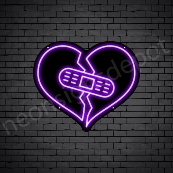 Heartbroken-Neon-Sign-17x20-WS-B-PURPLE Heartbroken-Neon-Sign-17x20-WS-B-PURPLE