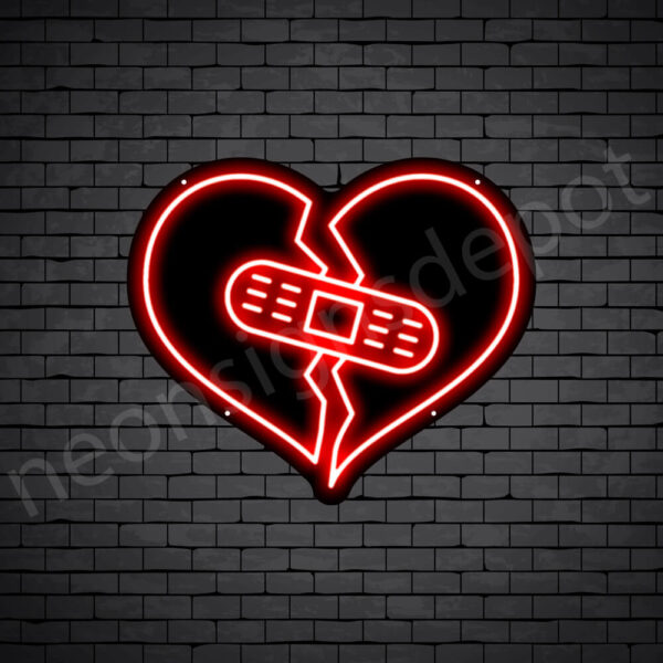 Heartbroken-Neon-Sign-17x20-WS-B-RED Heartbroken-Neon-Sign-17x20-WS-B-RED