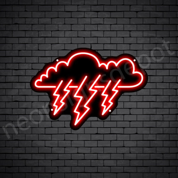 Lightning-Neon-Sign-20x14-WS-B-RED Lightning-Neon-Sign-20x14-WS-B-RED