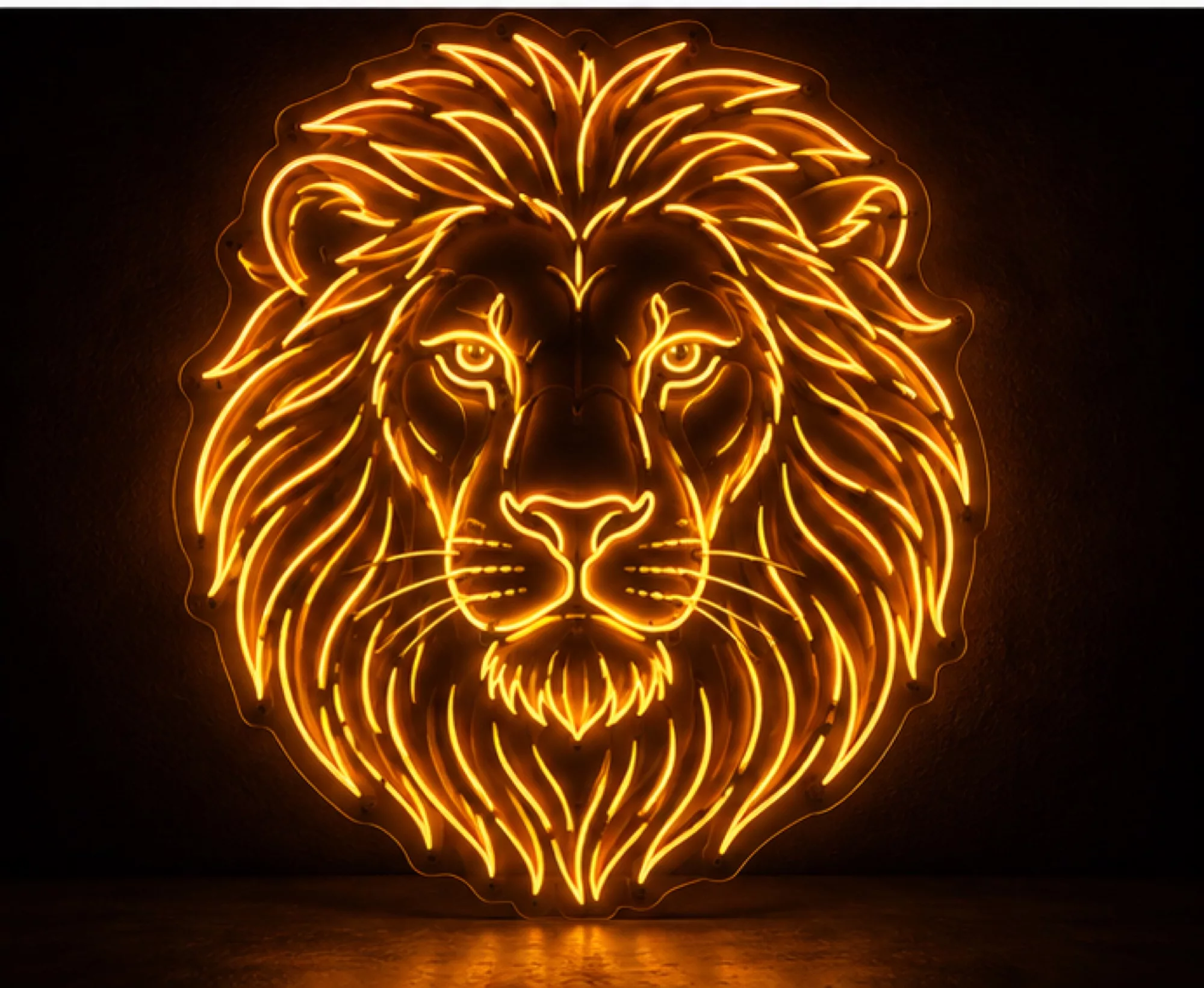 Lion Neon Sign
